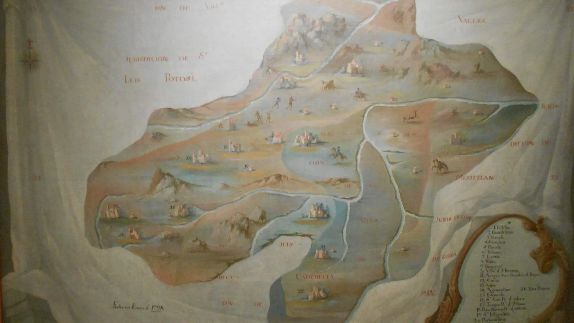 1. Mapa de Cadereyta, 1798. Cortesía Fernando González